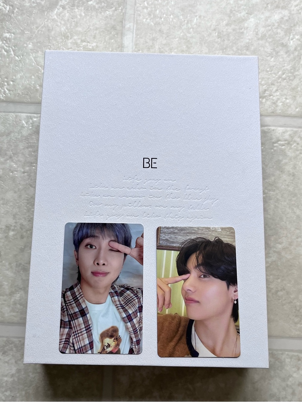 BTS Be Album Deluxe Edition Photocards CD Photo Books Poster RM V